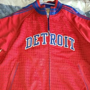 Mitchell and Ness Detroit Pistons Track Jacket